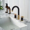 WOWOW 8 in. Widespread Double Handle Bathroom Sink Faucet - 3 of 4