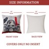 GustoWave Decorative Halloween Throw Pillow Covers Pillow Covers Skeleton Skull Square Cushion Case for Couch Beige 18 x 18 inches, Set of 4 - 4 of 4