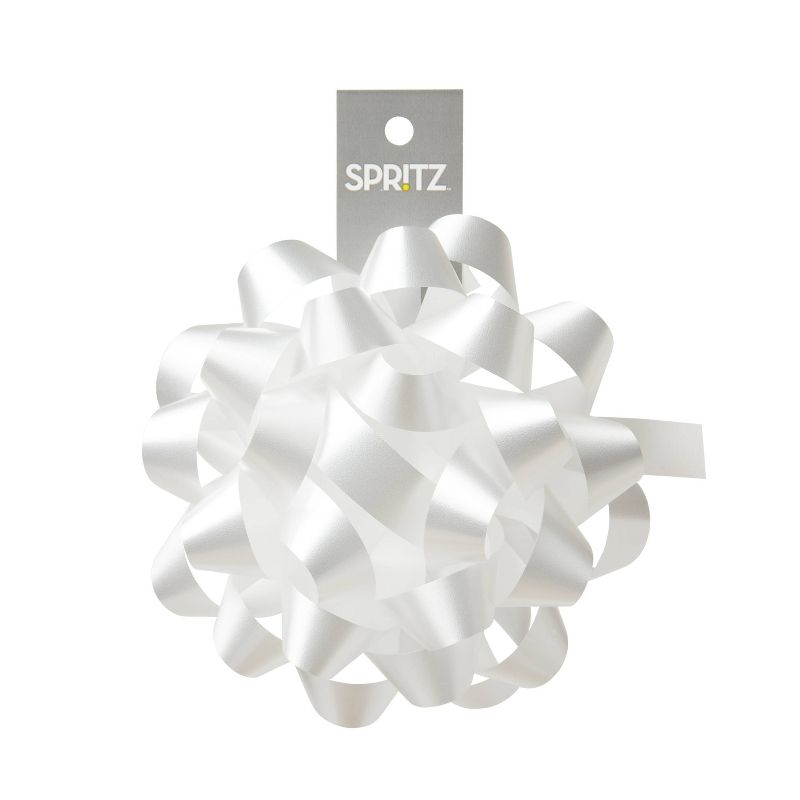 6&#34; Large White Gift Bow - Spritz&#8482;, 1 of 4