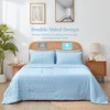 Cozy Bliss Seersucker Cooling Comforter – Lightweight Blanket Breathable & Soft Summer Bedding for Hot Sleepers - 4 of 4