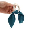 Unique Bargains Cute Heart Shaped Rhinestones Bow Hair Elastic Band 1 Pc - 4 of 4