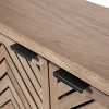 Kate & Laurel All Things Decor 30" Mezzeta Decorative Wood Wall Cabinet Natural - 2 of 4