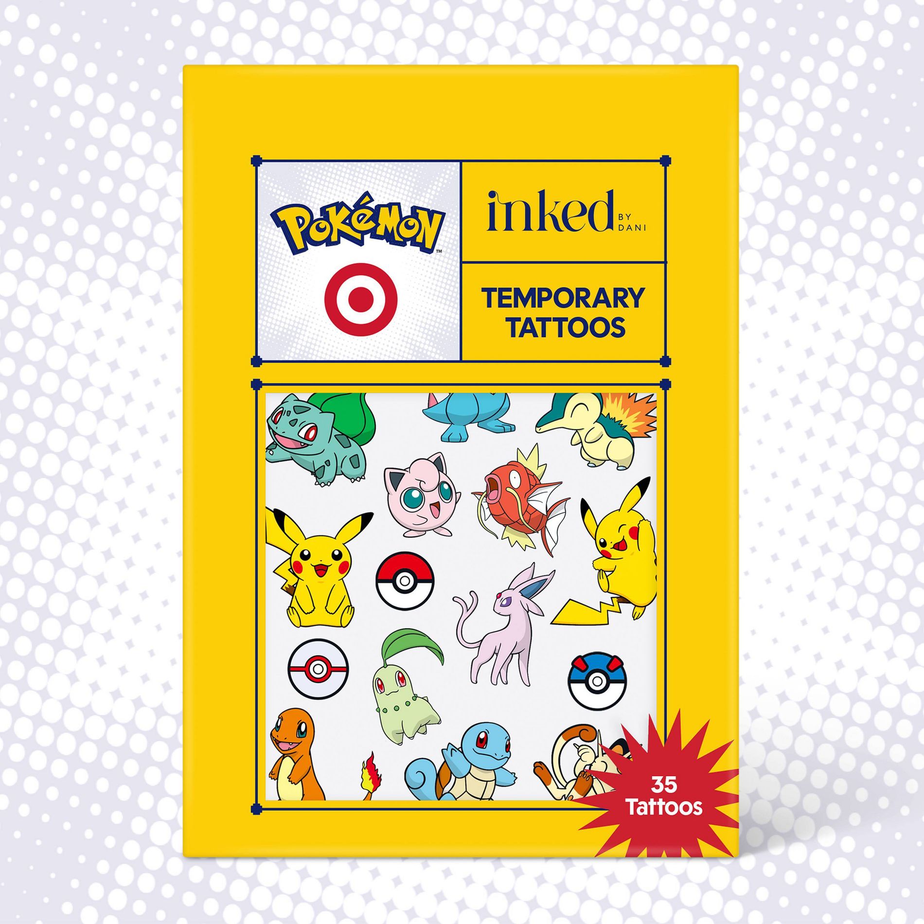 INKED by Dani Temporary Tattoos - Pokémon x Target