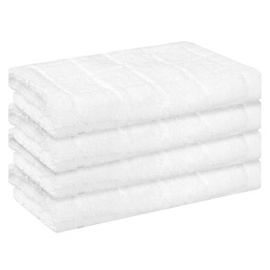 Unique Bargains Bathroom Highly Absorbent Fast Drying Cotton Washcloths 13" x 13" - 1 of 4