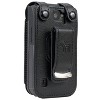 Nakedcellphone Vegan Leather Case with Belt Clip for Cingular Flex Flip Phone - Black - 3 of 4