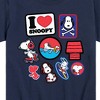 Boys' - Peanuts - I Heart Snoopy Patches Short Sleeve Graphic T-Shirt - 2 of 4