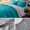 Bedsure Comforter Set – Bed in a Bag with Contrast Color Solid Design, Soft All-Season Bedding Set - 4 of 4
