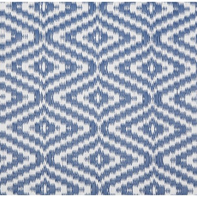 French Blue Diamond Weave Non-Slip Outdoor Rug 4' x 6'