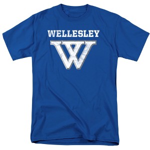 Men's Wellesley College Official Distressed Primary Logo T-Shirt Wellesley College - 1 of 4