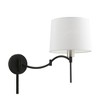 Livex Lighting 1 - Light Wall Light in  Black/Brushed Nickel - 4 of 4