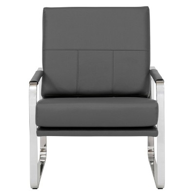 Allure Modern Blended Leather Accent Arm Chair - Studio Designs Home