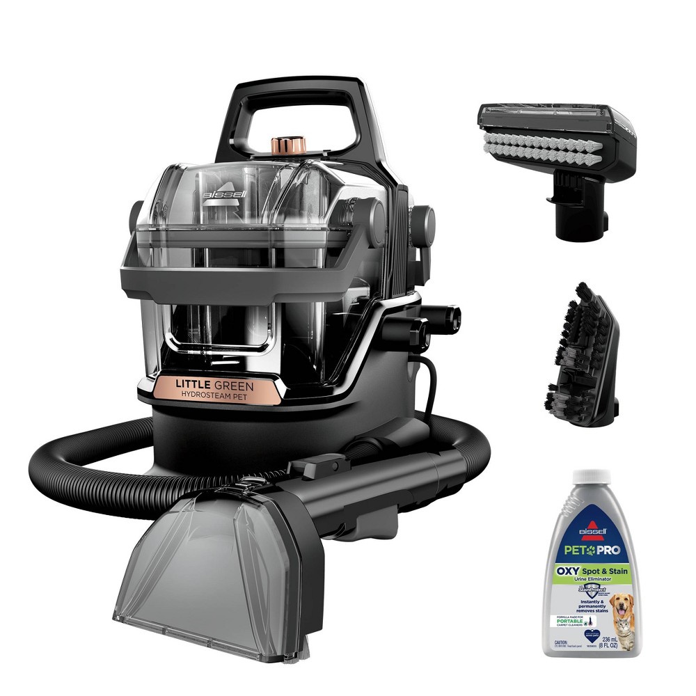 Photos - Vacuum Cleaner BISSELL Little Green HydroSteam Pet - 3605: Portable Carpet Cleaner, Heated Cleaning, Pet Hair Pick Up, 64 oz Tank 