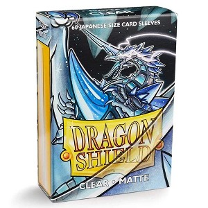 Dragon Shield Matte Mini Japanese Clear 60 ct Card Sleeves Individual Pack - 1 of 4