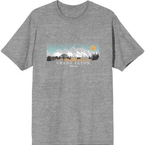 Adventure Society Grand Teton Wyoming Men's Short Sleeve Tee - 1 of 2