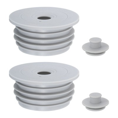 Unique Bargains Silicone Ring Washing Machine Sealing Drain Stoppers 2 Pcs