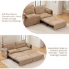 73.6'' Chenille 3-in-1 Sofa Bed with L-Shaped Convertible Design, Side Storage and USB/Type-C Charging - 4 of 4