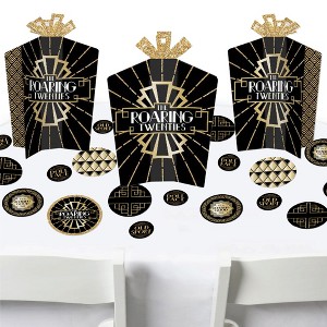 Big Dot of Happiness Roaring 20’s - 1920s Art Deco Jazz Party Decor and Confetti - Terrific Table Centerpiece Kit - Set of 30 - 1 of 4
