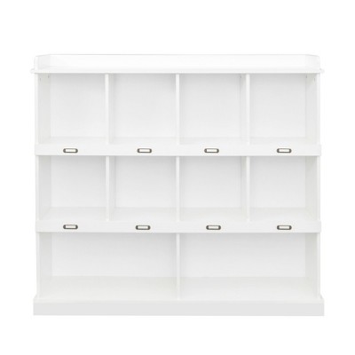 CLIHOME Cube Bookshelf, 3 Tier Freestanding Open Shelf Bookcase, Storage Organizer Shelf