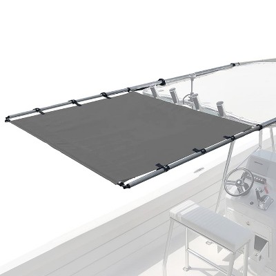 Taylor Made PTX Power Shade SS 57 Inch Wide Gray Boat T-Top Cover 2021026258