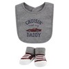 Hudson Baby Unisex Baby Cotton Bib and Sock Set, Cars, One Size - 3 of 4