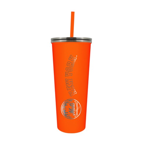 MLB New York Mets Personalized Black Stainless Steel Tumbler 