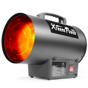 XtremepowerUS 50,000 BTU Propane Heater Forced Air Heater Heat Output, Black - 1 of 4