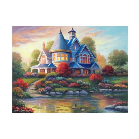 Trademark Fine Art - John Zaccheo Evening Glow Canvas Art - 47 X 35 ...