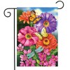 Briarwood Lane Garden Flag 18x12.5 For Outdoor Zinnias in Bloom Spring Garden Flag Flag For Spring Garden Flag Flags For Outside - 2 of 4