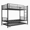 NicBex Twin Over Twin House Bunk Bed with Roof and Windows and Guardrail,Loft Bed with Ladder and Trundle,Noise Reduced Bunk Beds for Bedroom - 2 of 4
