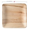 Smarty Had A Party 8" Square Palm Leaf Eco Friendly Buffet Plates - 75 pcs - 3 of 4