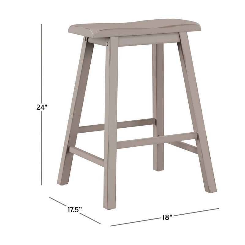 Moreno Backless 24" Non Swivel Counter Height Barstool - Hillsdale Furniture, 6 of 12