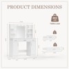 Aukfa Dressing table and Mirror, Dressing table and Bedroom Dressing Table with 3-color Light Options for Adjustable Brightness, White - 2 of 4