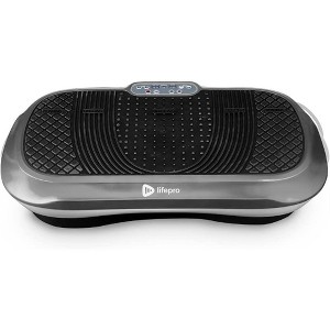 LifePro Gray Fitness Platform: Enhance Your Home Workouts with Our All-in-One Vibration Plate and Loop Bands - 1 of 4