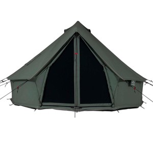 WHITE DUCK Regatta Canvas Bell Tent Collection with Stove Jack & Mesh Windows – 4-Season Glamping Tent, Water Repellent - 1 of 4