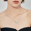 Sterling Silver Star Necklace - Adjustable CZ Pendant, Hypoallergenic for Women & Girls - 3 of 4