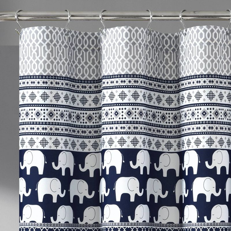 Elephant Striped Shower Curtain - Lush Décor, 3 of 14