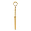 Black Bow Jewelry 14k Yellow Gold Triple Heart with Key to My Heart Pendant, 15mm - 2 of 4