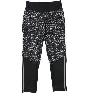 Reebok Girls Geo Reflective Athletic Leggings - 1 of 2