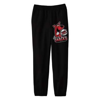 Scooby Doo Scooby Snack Youth Black Graphic Sweatpants-XL