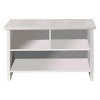 Kings Brand Furniture Worthington 2-Shelf Shoe Storage Bench, White - 2 of 3