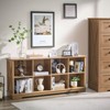 Farmhouse  Cube Bookshelf, Wood Display Cabinet Book Shelves for Bedroom,Living Room,Office - 4 of 4