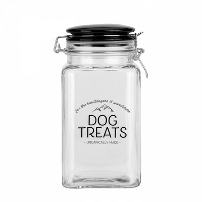 Amici Pet Adventure Glass Food Canister,46oz