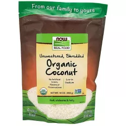 Now Foods Coconut Organic Unsweetened 10 oz Bulk