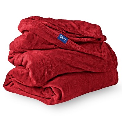 red fleece blanket