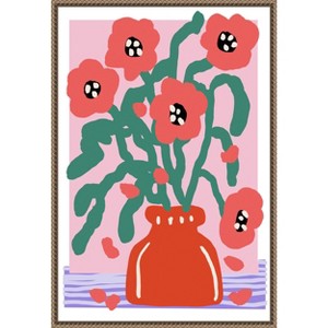 Amanti Art Flower Impression by Treechild Canvas Wall Art Print Framed 16 x 23-in. - 1 of 4