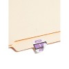 Smead A-Z Color-Coded Bar-Style End Tab Labels Letter Q Lavender 500/Roll 67087 - 3 of 4