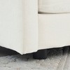 Airsurfer Comfy Deep Single Seat Sofa Upholstered Reading Armchair Living Room Chair Beige Chenille Fabric , 1 Toss Pillow - 4 of 4