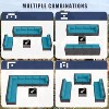 ALAULM 9 Pieces Patio Furniture Set, Rattan Wicker Outdoor Conversation Sets, Outdoor Furniture Sofa Set - 4 of 4