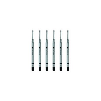 Monteverde Ballpoint Pen Refill Fine Point Black Ink 6 Pack (P423BK)