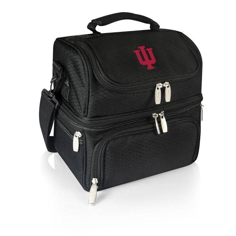 NCAA Indiana Hoosiers Pranzo Dual Compartment Lunch Bag - Black, 1 of 7